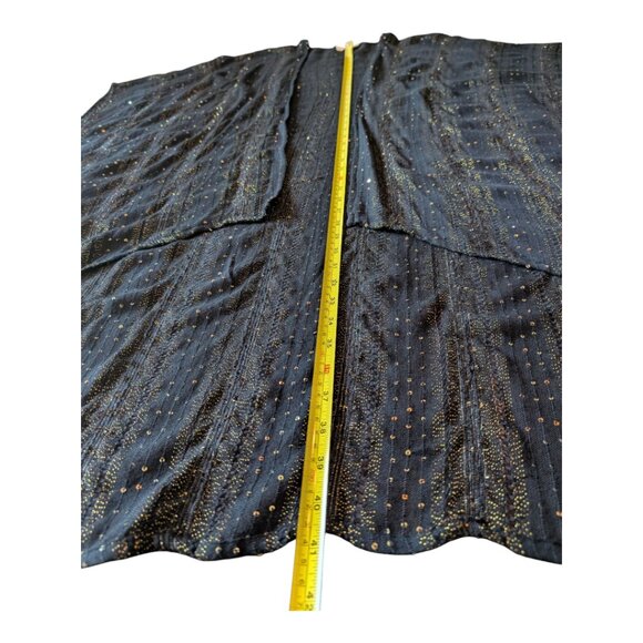Free People | Sheer Sequin Duster Kimono | Black & Gold | OS - Picture 8 of 11